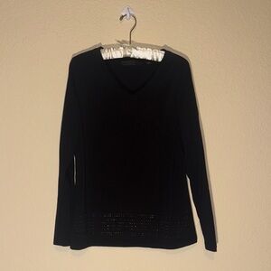 Harley-Davidson Black V-Neck Long Sleeve Tee